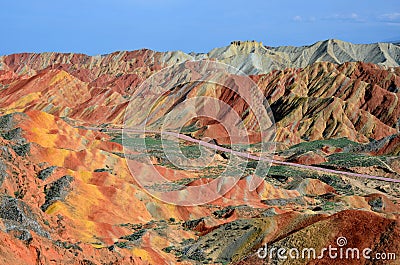 Danxia landform Stock Photo