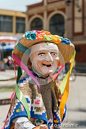 Danza de los viejitos, traditional Mexican dance originating from the state of Michoacan Stock Photo