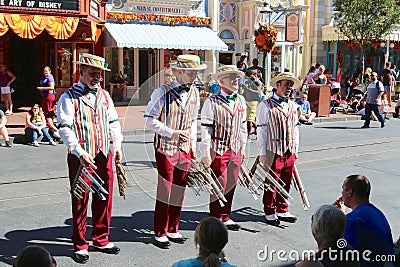 The Daper Dan's at Disneyworld Editorial Stock Photo