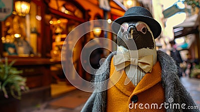 Dapper penguin Stock Photo