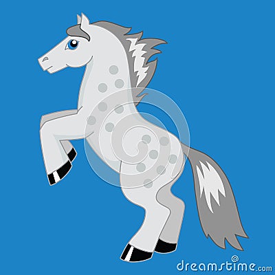 Dappled horse Vector Illustration