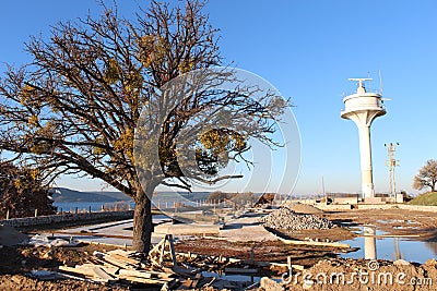 Dardanelles ship radar Stock Photo