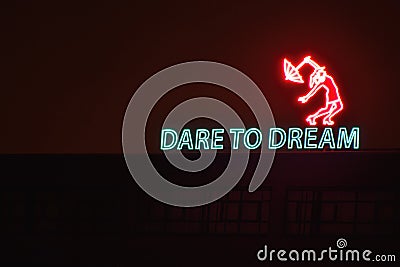 Dare to dream Stock Photo