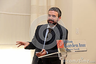 Dario Parrini Member of the Italian Parliament and party secretary Tuscan Pd Editorial Stock Photo