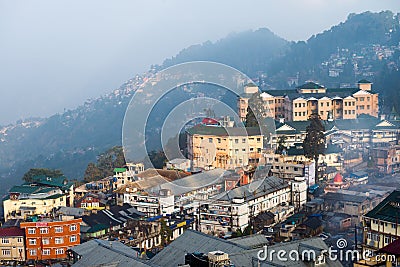 Darjeeling hill town Editorial Stock Photo
