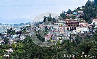 Darjeeling hill town Editorial Stock Photo