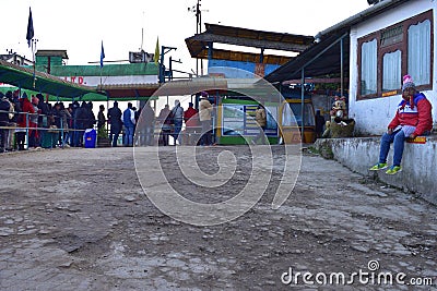 The Darjeeling Ropeway is a ropeway in the town of Darjeeling in the Indian state of West Bengal Editorial Stock Photo