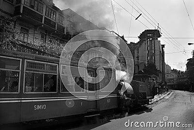 The Darjeeling Toy train Editorial Stock Photo