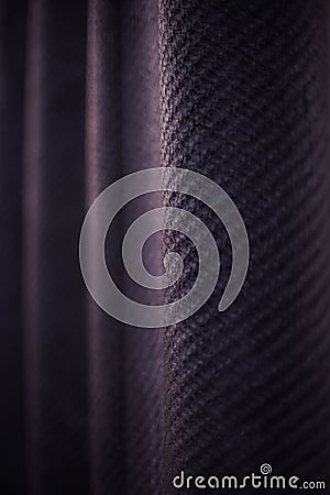 Dark asbestos cement slate fence, close up Stock Photo