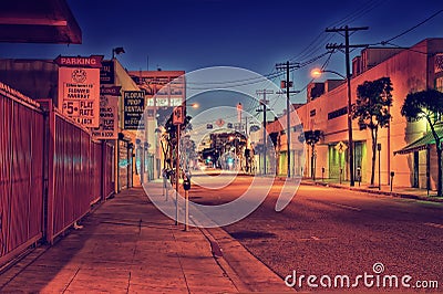 Dark Back Alley in LA Editorial Stock Photo