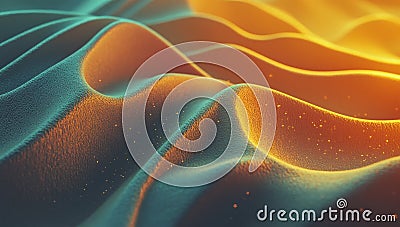A dark background serves as the foundation for a 3D abstract background rendering, complete with transparent glossy Stock Photo
