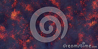 Dark background strokes shapes, sepia indigo night blue and red background with movement lines, vintage grunge smear Stock Photo