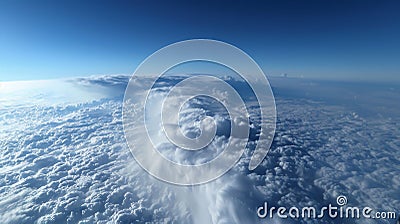 Dark billowing clouds loom overhead as an atmospheric river gathers strength its powerful forces evident in the Stock Photo