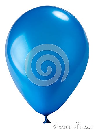 Dark blue balloon Stock Photo