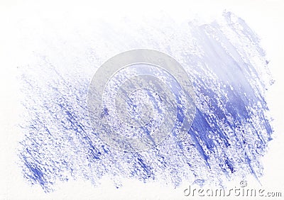 Dark blue dry horizontal watercolor hand drawn background. Beautiful diagonal hard strokes of the paint brush. Stock Photo
