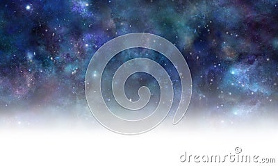 Celestial deep space starry night background Stock Photo