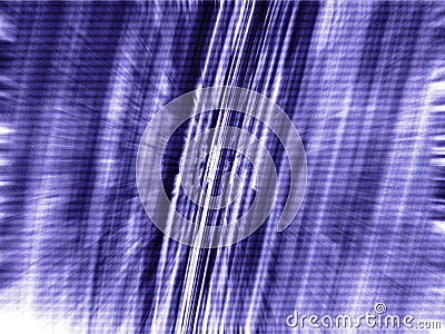 Dark Blue Matrix 3D Zoom Blur Stock Photo