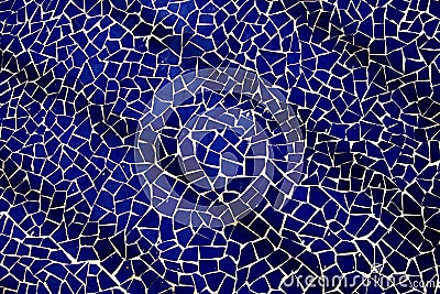 Dark blue mosaics Stock Photo