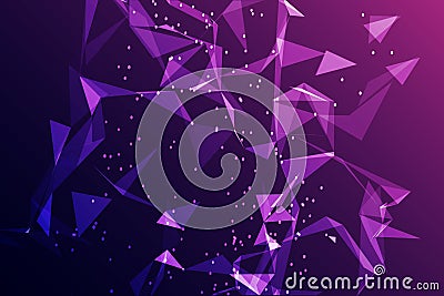 Dark blue pink triangle color gradient background, texture blur abstract background, abstract gradation blur texture. Blurred Vector Illustration