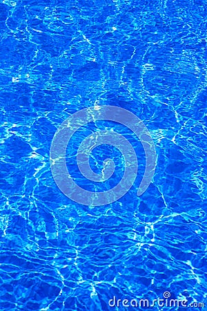 Dark blue pool water Stock Photo