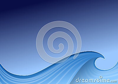 Dark blue tide Stock Photo