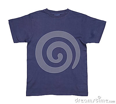 Dark blue tshirt Stock Photo