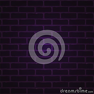 Dark brick wall pattern background surface, vector illustration. Stone block structure, urban design Vector Illustration