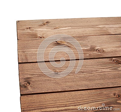 Dark brown paint coated wooden boards Stock Photo
