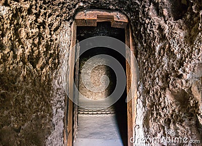 The dark cell, solitary confinement Stock Photo