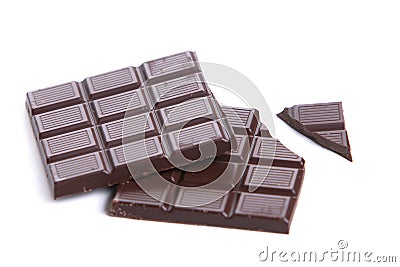 Dark Chocolate Bar Stock Photo