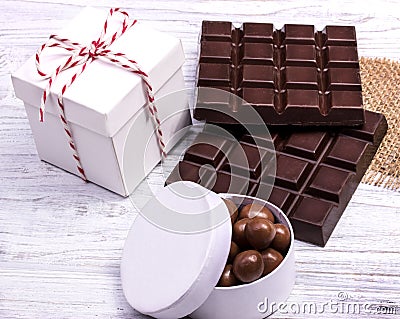 Dark chocolate Stock Photo