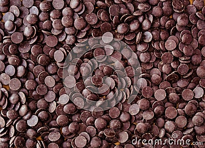 Dark chocolate couverture Stock Photo