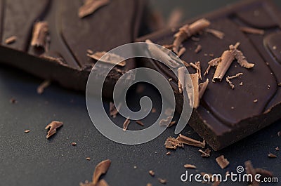 Dark Chocolate Macro Stock Photo