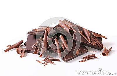 Dark chocolate Stock Photo