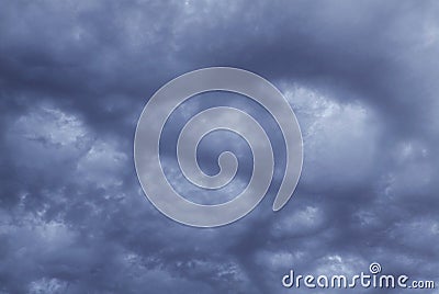 Dark cloudy sky Stock Photo