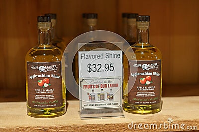 Dark Corner Distillery Moonshine Editorial Stock Photo