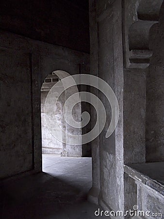 Dark doorway Stock Photo