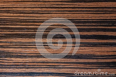 Dark ebony veneer, natural wooden background on macro. Extremely high resolution photo. Stock Photo