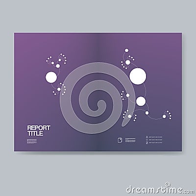 Dark elegant annual report cover for business presentation. Corporate professional vector background in polygonal style. Vector Illustration