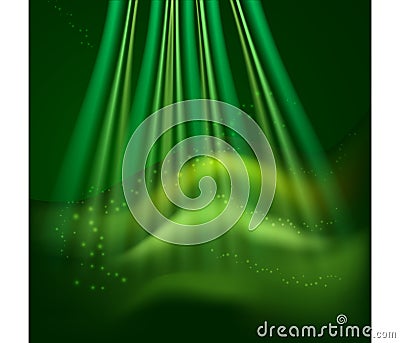 Dark emerald green precious background with soft delicate folds Vector Illustration