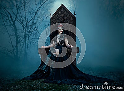Dark evil queen Stock Photo