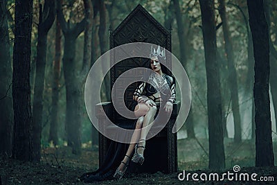 Dark evil queen Stock Photo