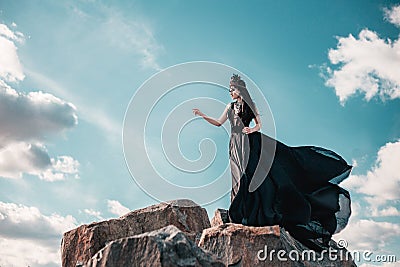 Dark evil queen Stock Photo