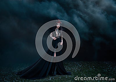 Dark evil queen Stock Photo