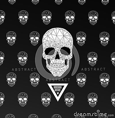 Dark Graveyard Background Vector Illustration