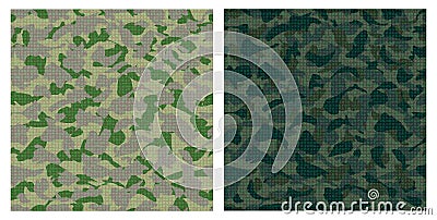 Dark green camouflage Vector Illustration
