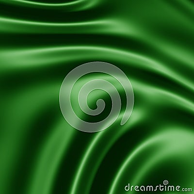 Dark green silk background Stock Photo