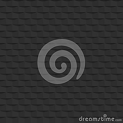 Dark grey Abstract 3d geometric pattern texture background. seamless decoration mosaic vector illustration Stock Photo