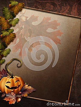 Dark Halloween background Stock Photo