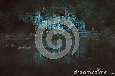 Dark haunted castle Editorial Stock Photo